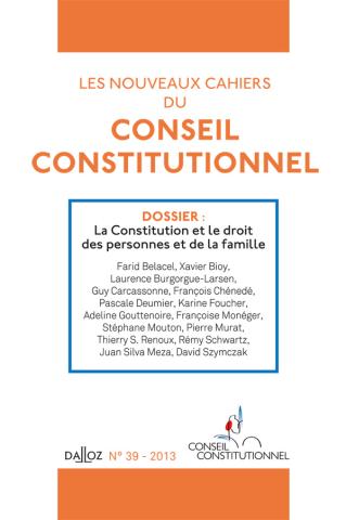 Nouveaux cahiers du Conseil constitutionnel n°39
