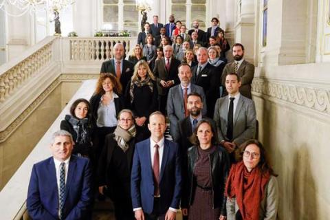 Rencontre entre le Président Fabius et la Conférence des doyens des Facultés de droit et de science politique