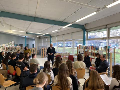 Visite au lycée Mauriac, 21-02-2023