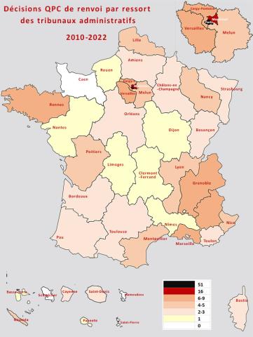 QPC de renvoi par ressort des tribunaux administratifs