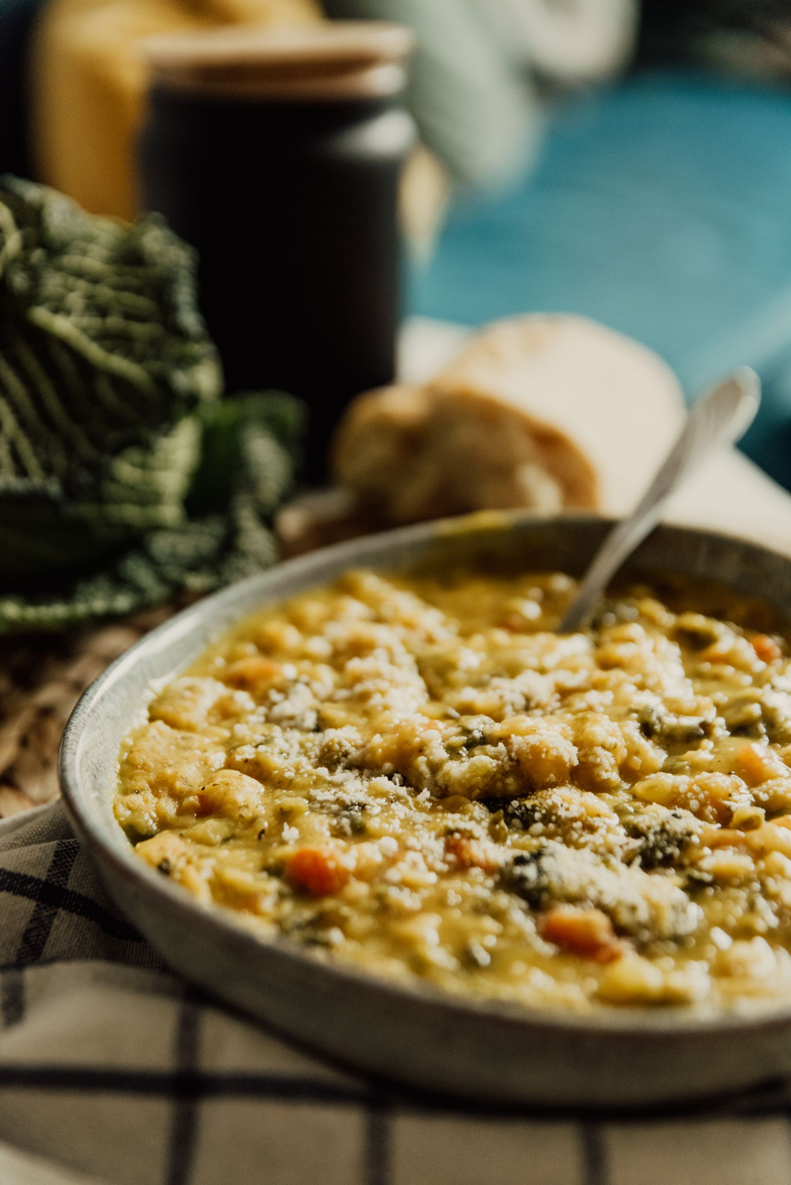 Soupe aux lentilles corail et curcuma