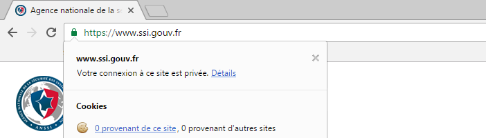 Vérification du certificat étape 1